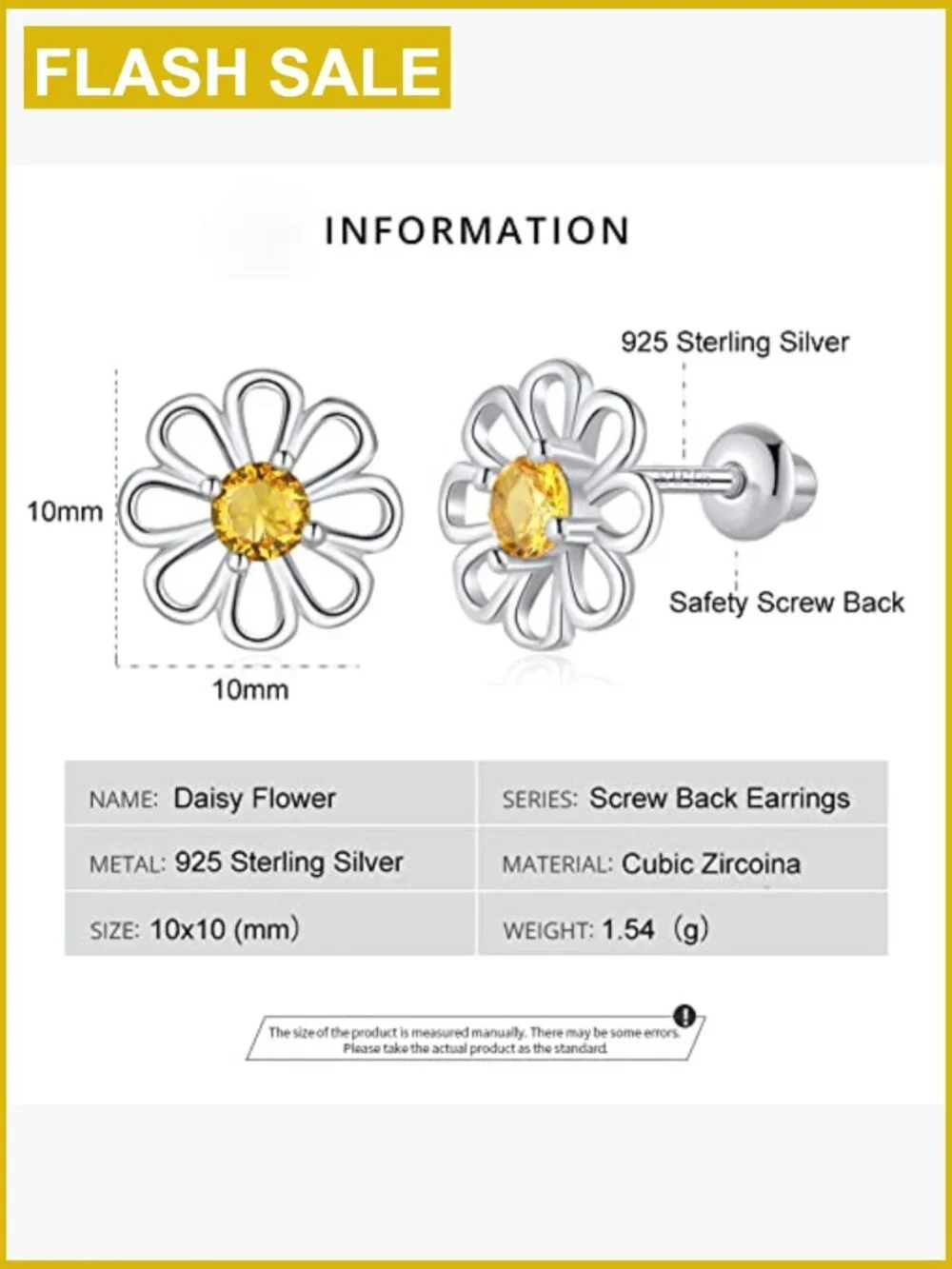 Sterling Silver Animal Stud Earrings Girls Women Hypoallergenic Screw Backs